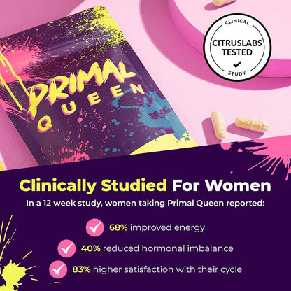 Primal Queen Female-Optimized Beef Organ Superfood Supplement (Beef Liver, Kidney, Heart, &amp; 3 More) - 100% Grass Fed, Pasture Raised - 3rd Party &amp; Clinically Tested