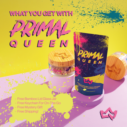 Primal Queen Female-Optimized Beef Organ Superfood Supplement (Beef Liver, Kidney, Heart, &amp; 3 More) - 100% Grass Fed, Pasture Raised - 3rd Party &amp; Clinically Tested